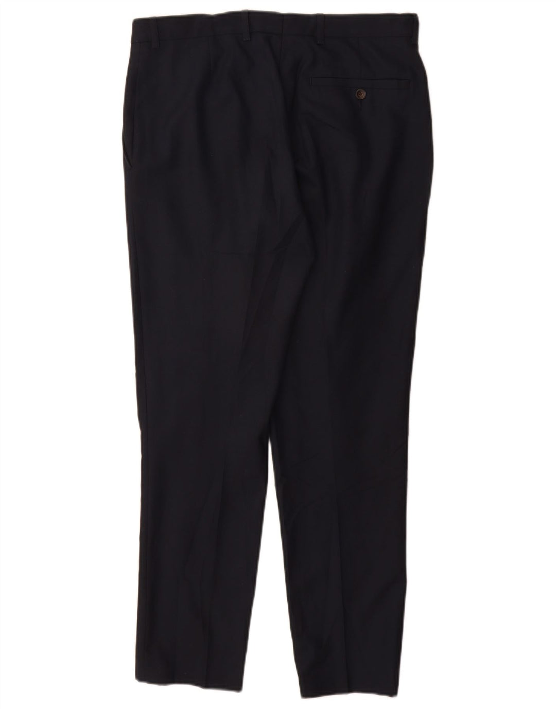 Marks & Spencer Pantalon de Costume Slim Homme W32 L29 Bleu Marine Polyester
