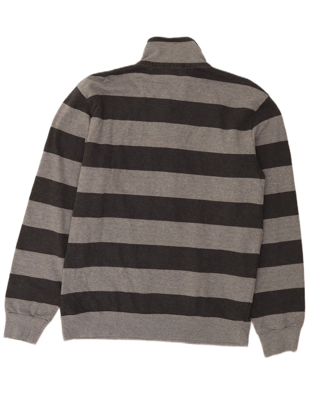 North Sails Sweat-shirt à col boutonné pour homme 2XL en coton rayé gris