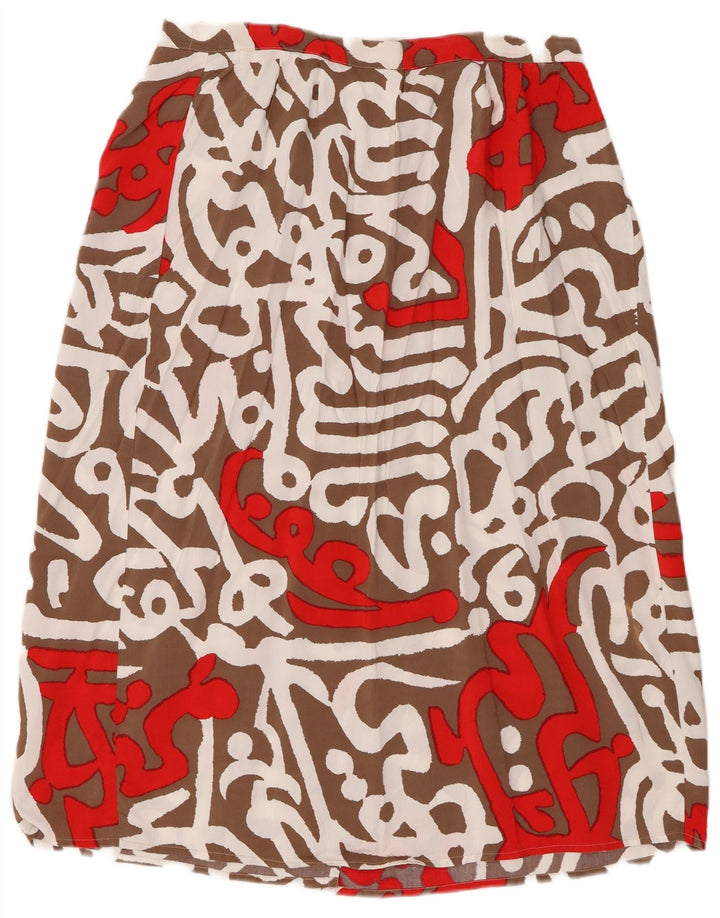 vintage Womens Wrap Jupe W30 Moyen Multicolore Géométrique