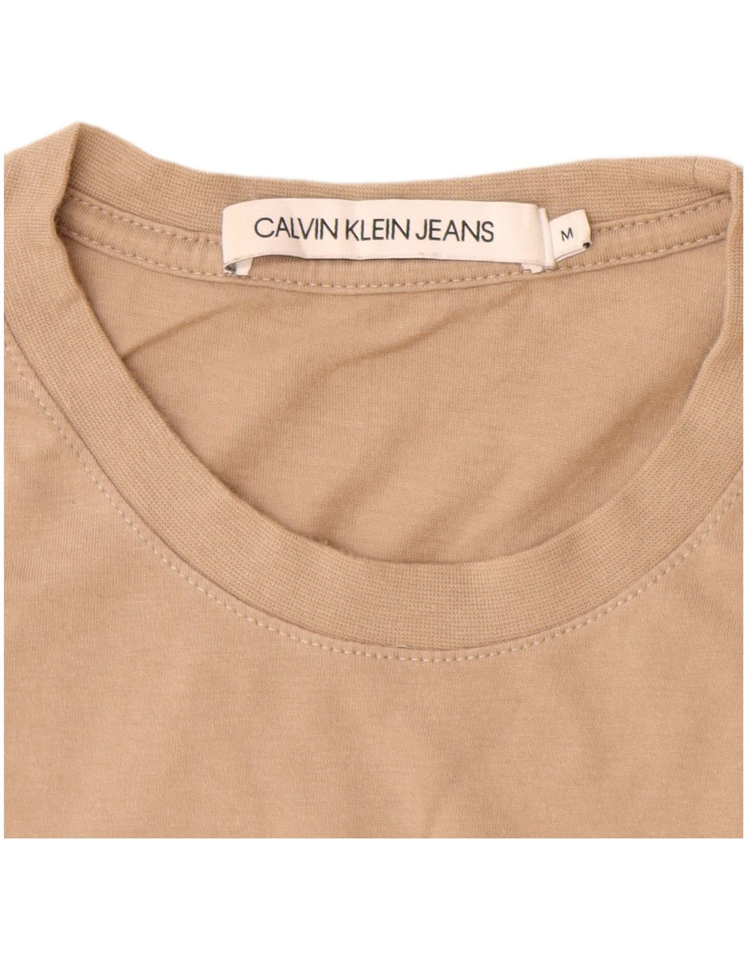 CALVIN KLEIN JEANS T-Shirt Graphique Homme Marron Moyen Coton
