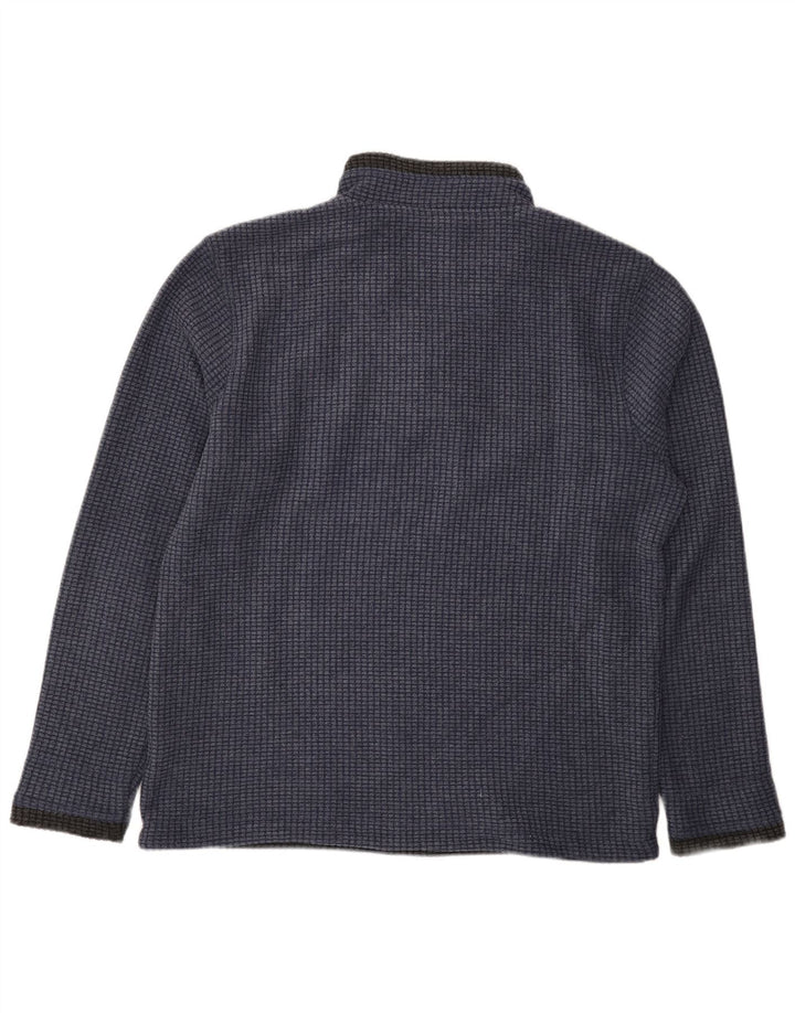 Weird Fish Pull polaire à col zippé pour homme Grand bleu marine Polyester