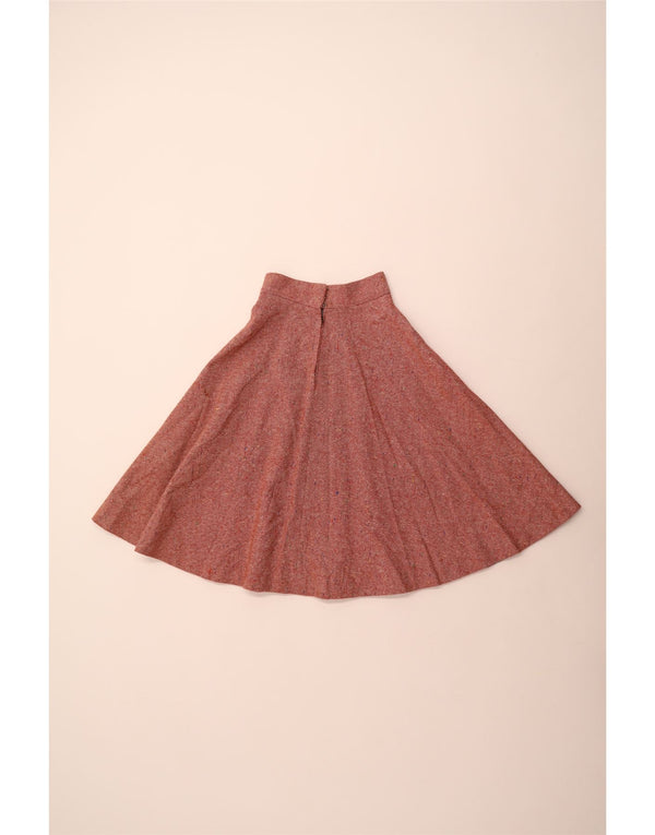 Jupe trapèze vintage filles 9-10 ans W20 rouge