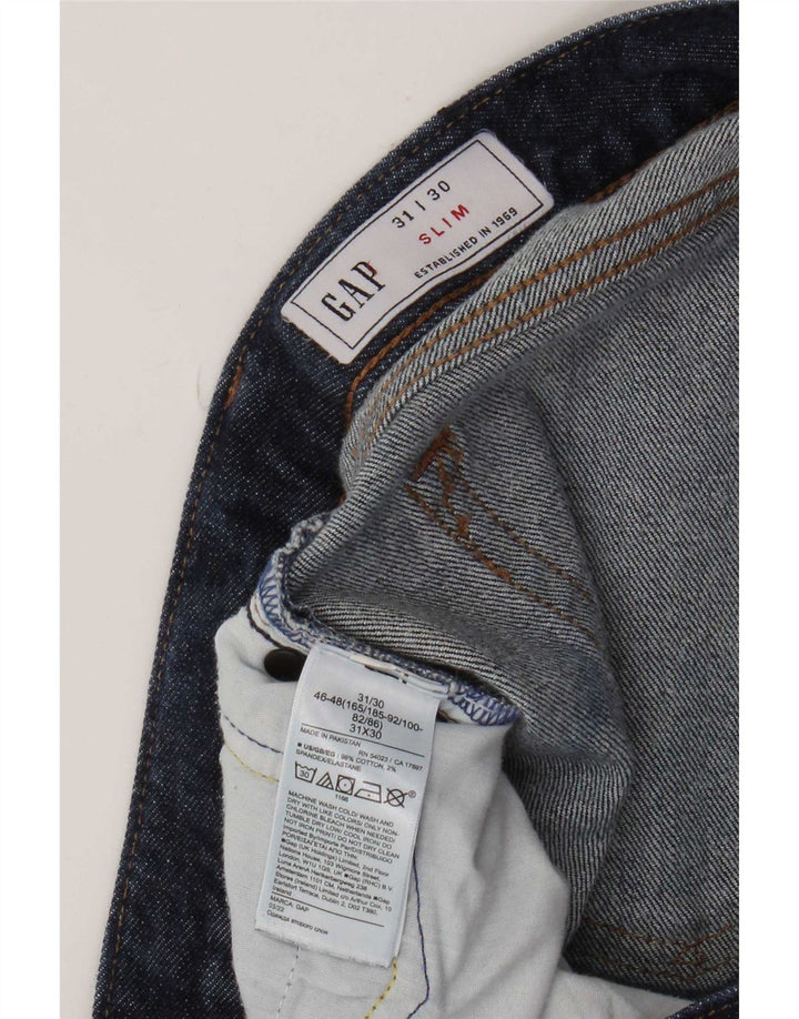 Gap Jean Slim Homme W31 L30 Bleu Marine Coton