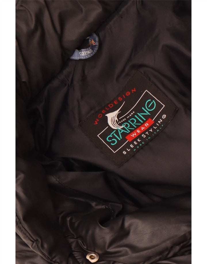 Starring Veste matelassée à capuche pour femme UK 18 XL Noir