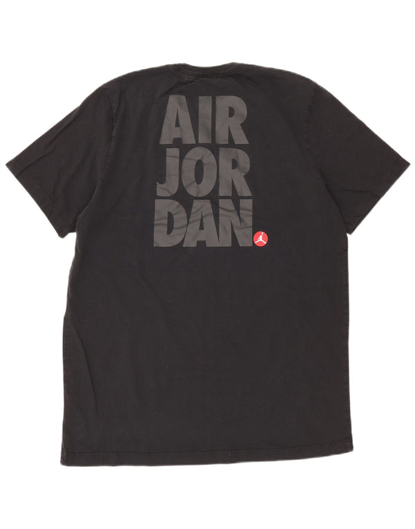 Jordan Mens Graphic Standard Fit T-Shirt Large Black Cotton Sports