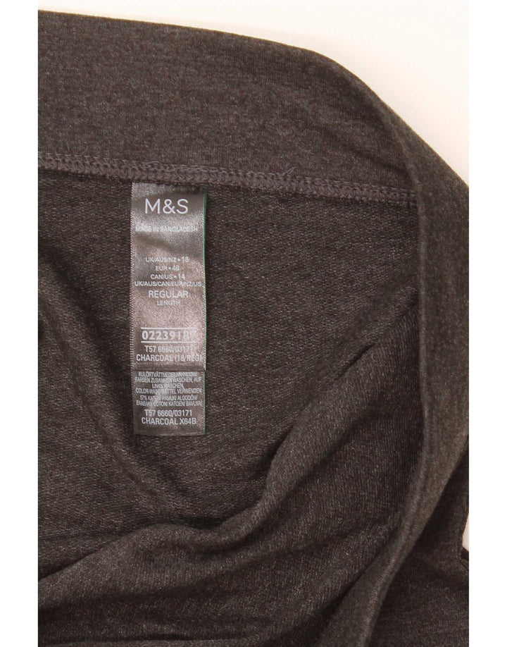 Marks & Spencer Leggings Femme UK 18 XL Coton Gris
