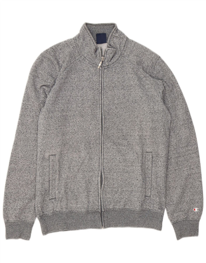 Champion Veste de Survêtement Homme Gris Moyen Moucheté Coton