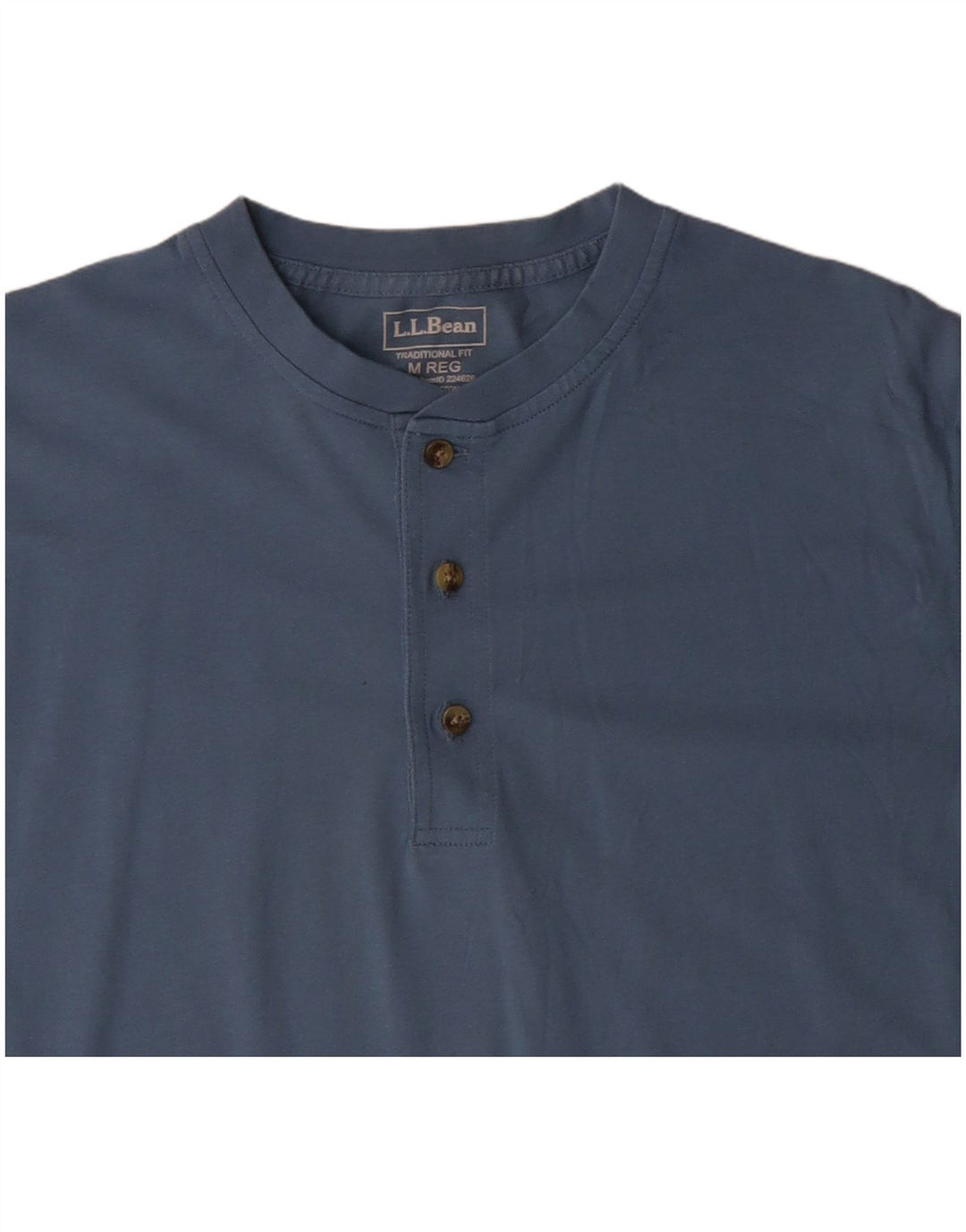 L.L.BEAN T-shirt coupe traditionnelle pour homme en coton bleu moyen