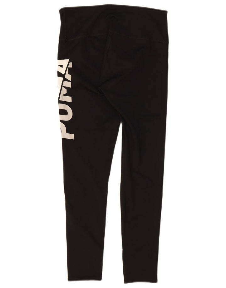 Puma Leggings graphiques pour femme UK 10 Small Noir Polyester