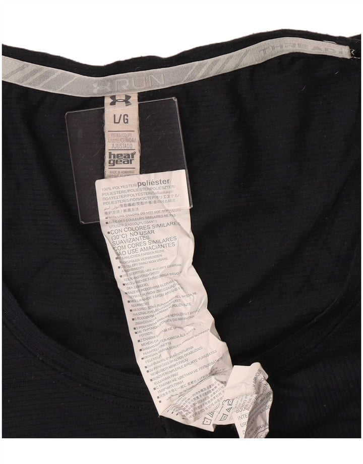 Under Armour T-Shirt Femme UK 16 Large Noir Polyester