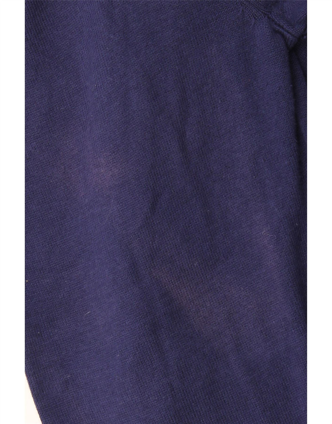 CREW CLOTHING Pull col zippé pour homme en coton bleu marine 3XL