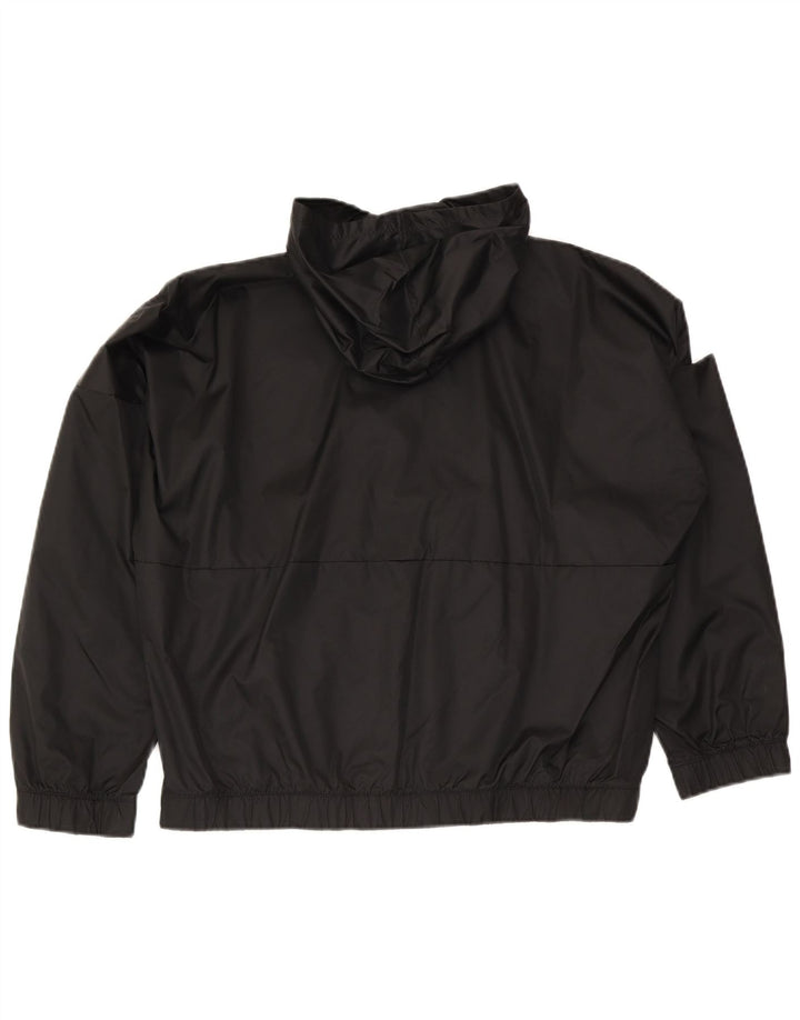 Reebok Veste de survêtement surdimensionnée à capuche pour femme UK 16/18 Large Noir