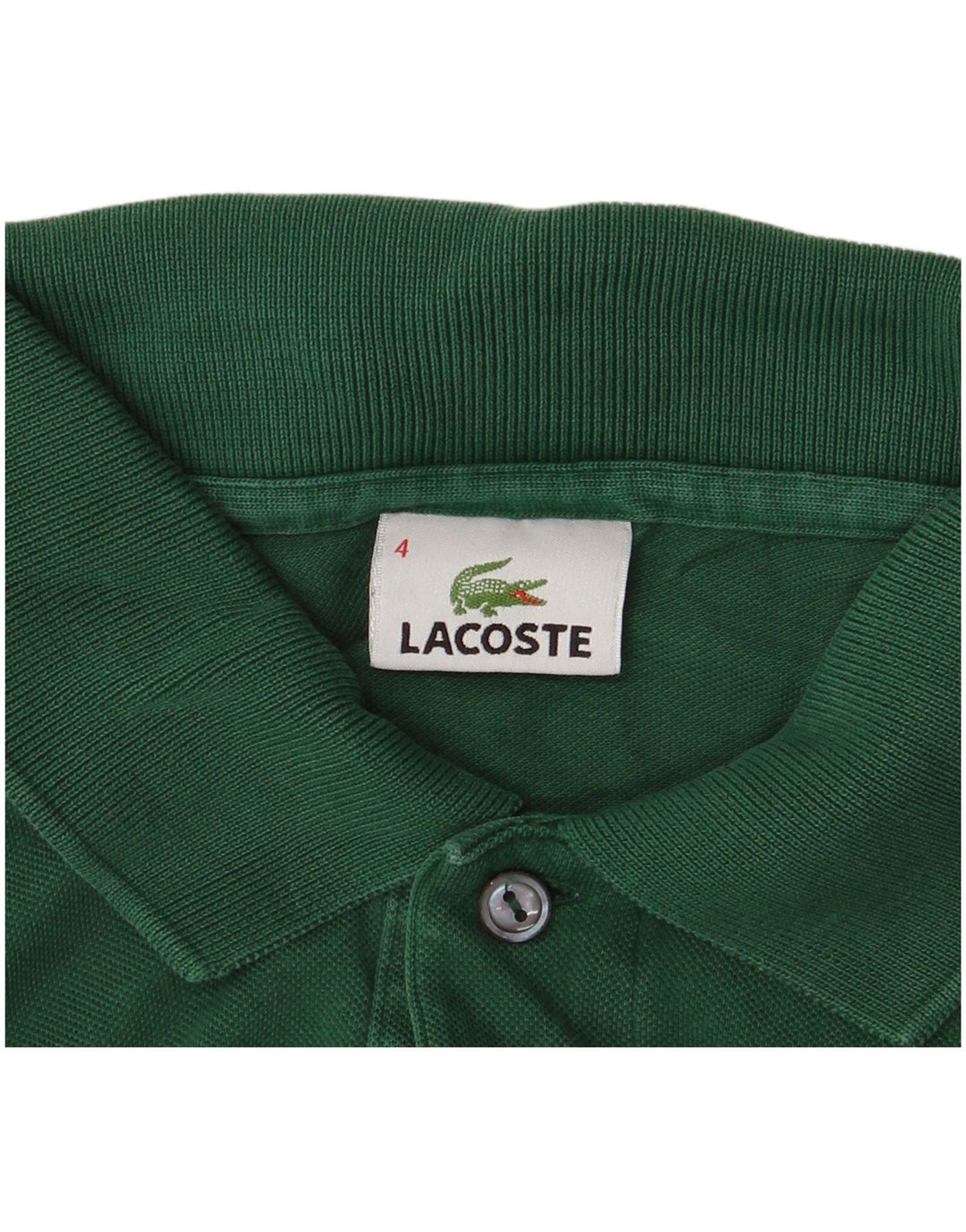 Lacoste Polo Homme Taille 4 Coton Vert Moyen