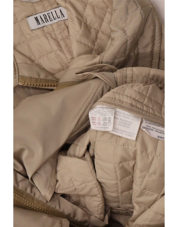 Marella Veste matelassée pour femme UK 14 Polyester beige moyen