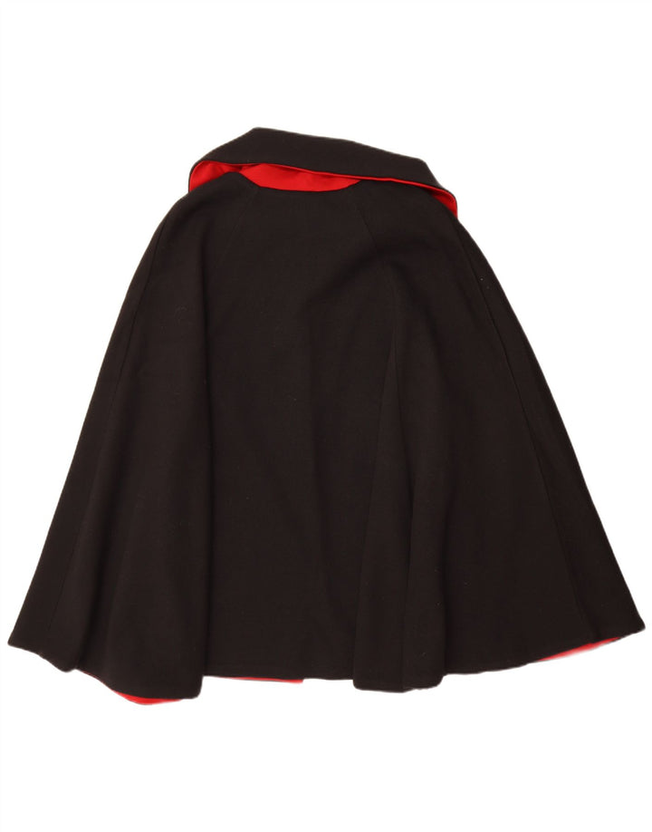 Manteau Cape Femme Vintage IT 50 XL Noir
