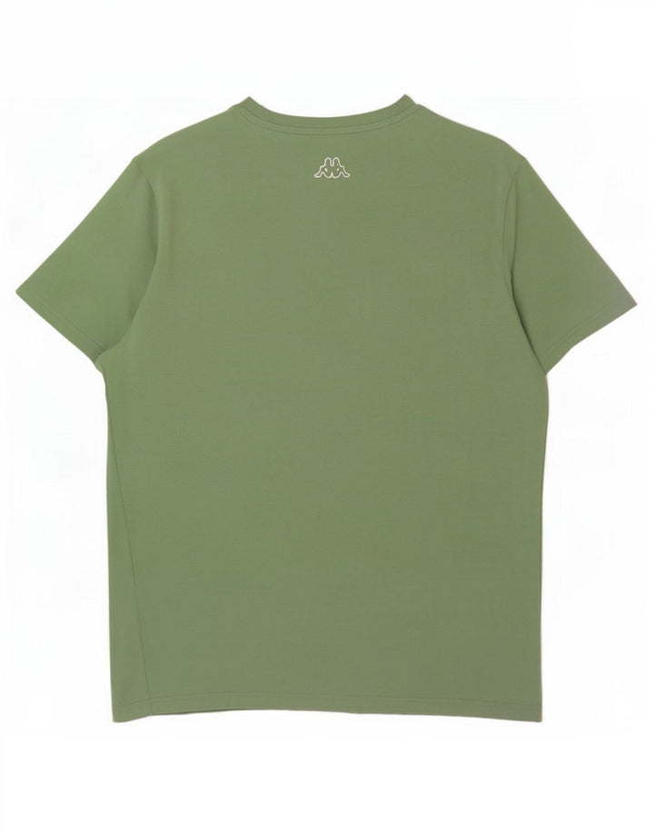 Kappa T-Shirt Graphique Homme Vert Moyen Coton
