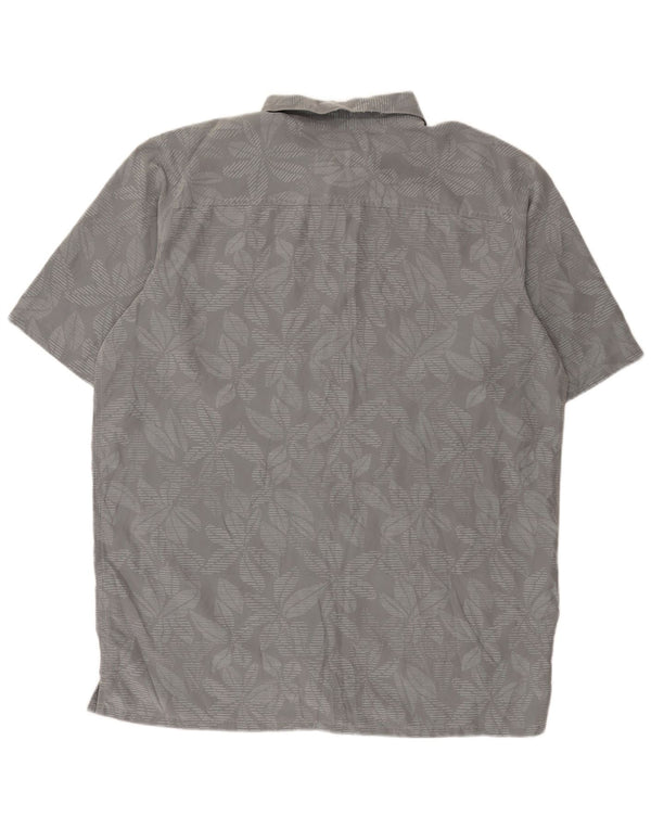 Columbia Chemise Omni-Shade à Manches Courtes Coupe Regular Homme Gris Floral XL