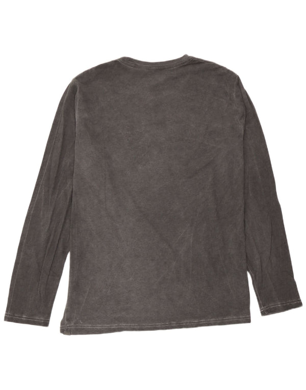 Rifle Mens Top Manches Longues Grand Gris Coton