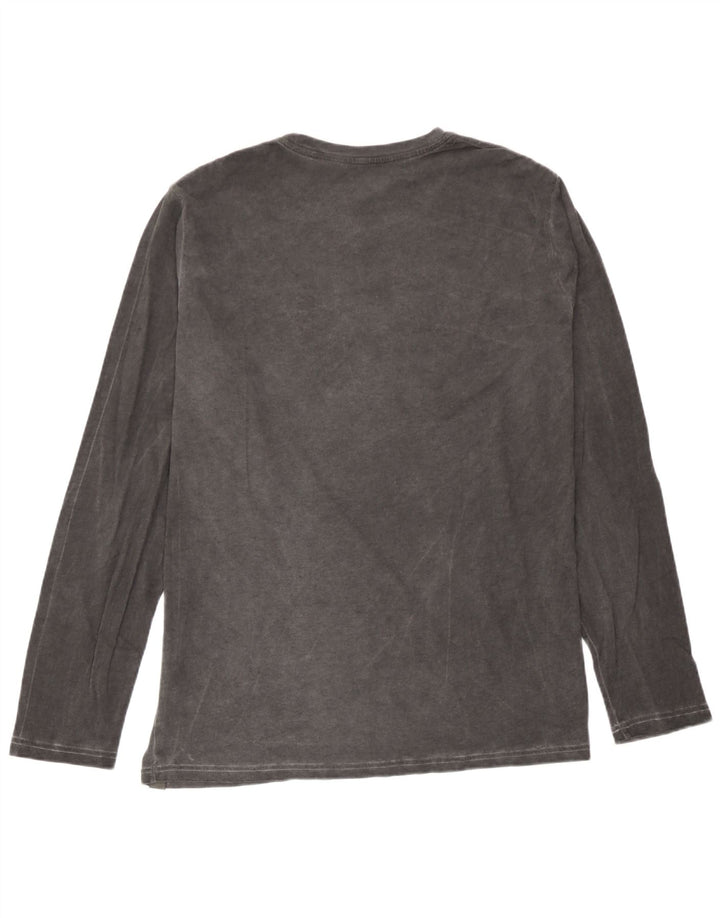 Rifle Mens Top Manches Longues Grand Gris Coton