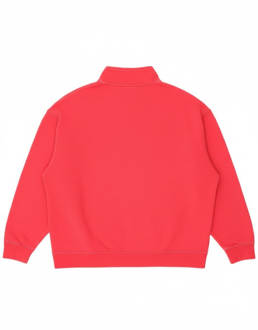 Nike Sweat-shirt surdimensionné à col zippé pour femme UK 14 Coton rose moyen