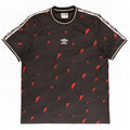 Umbro T-Shirt Graphique Homme Top 2XL Noir Géométrique Polyester