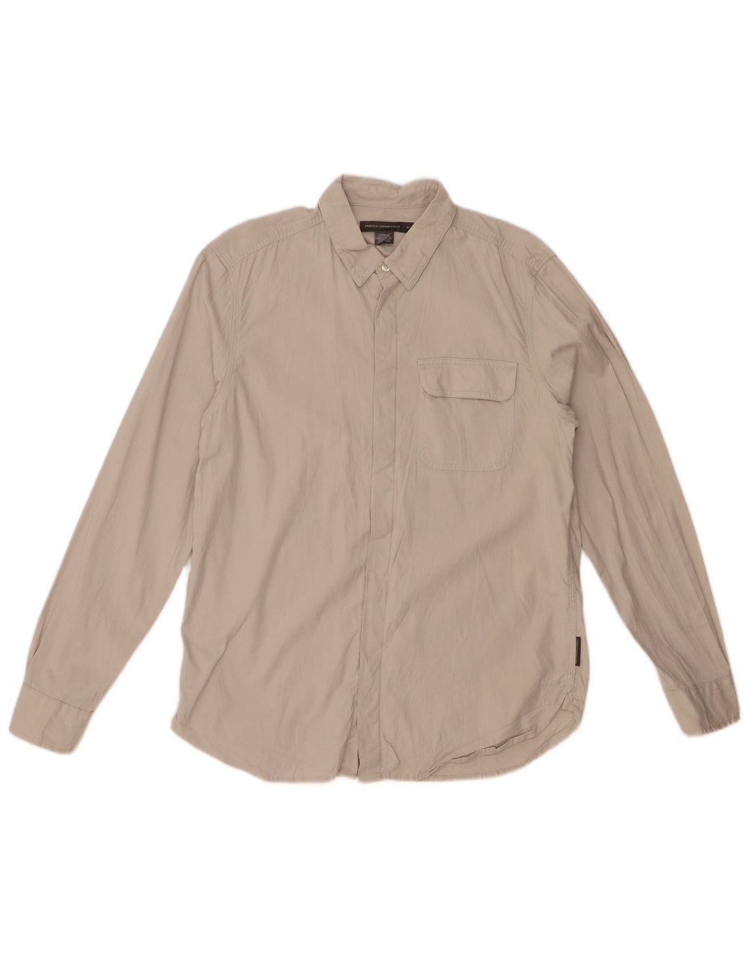 FRENCH CONNECTION Chemise Homme Coton Beige Moyen