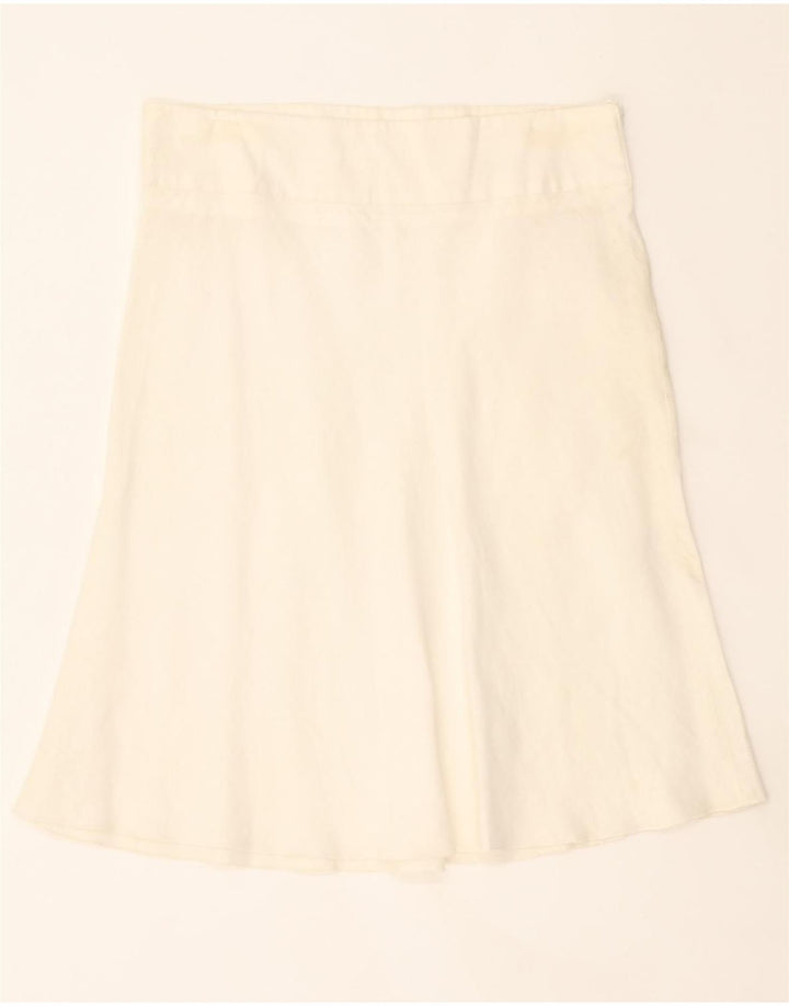 BENETTON Womens A-Line Skirt W32 Large  White Vintage Benetton and Second-Hand Benetton from Messina Hembry 