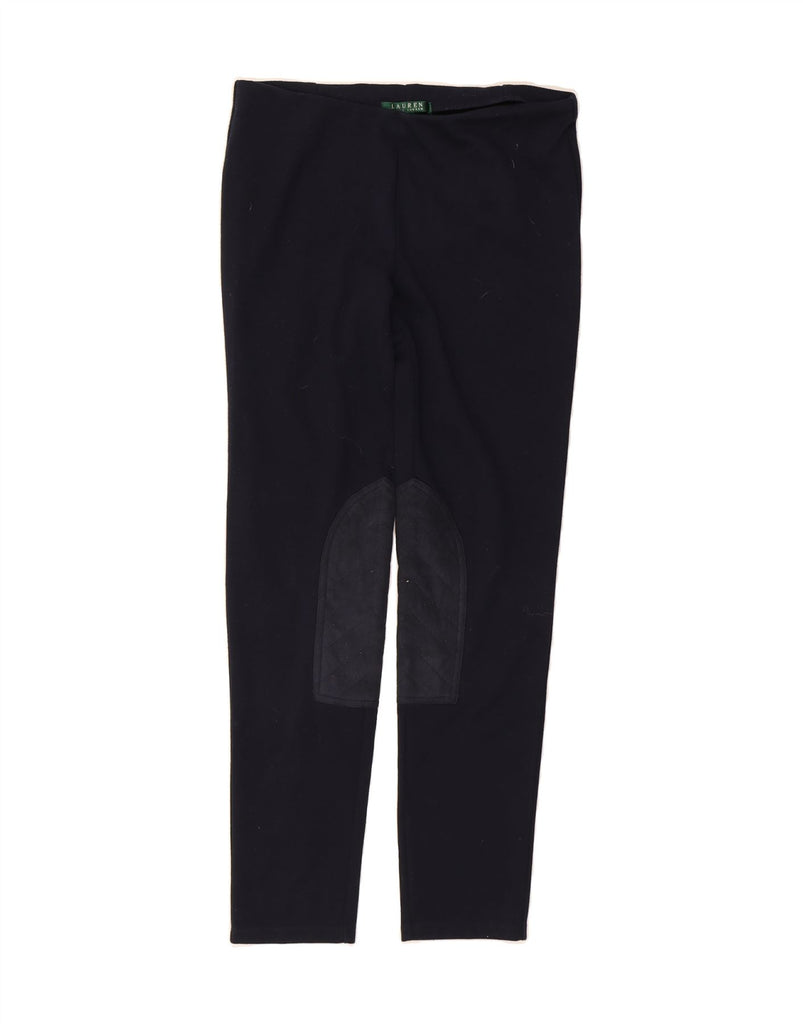 RALPH LAUREN Womens Tracksuit Trousers UK 12 Medium Navy Blue Polyester Vintage Ralph Lauren and Second-Hand Ralph Lauren from Messina Hembry 