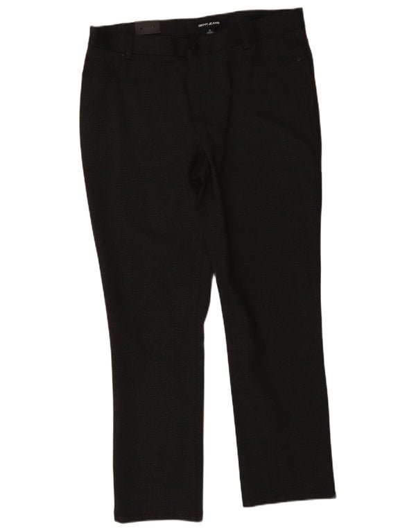 Dkny Pantalon décontracté droit pour homme XL W36 L29 Noir Polyester