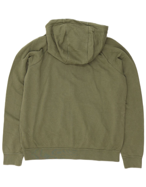 Nike Pull à capuche zippé en coton vert moyen pour homme
