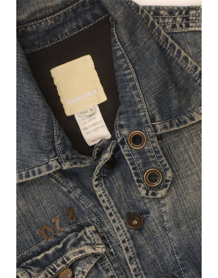 Diesel Veste en jean pour femme UK 12 Bleu moyen Coton