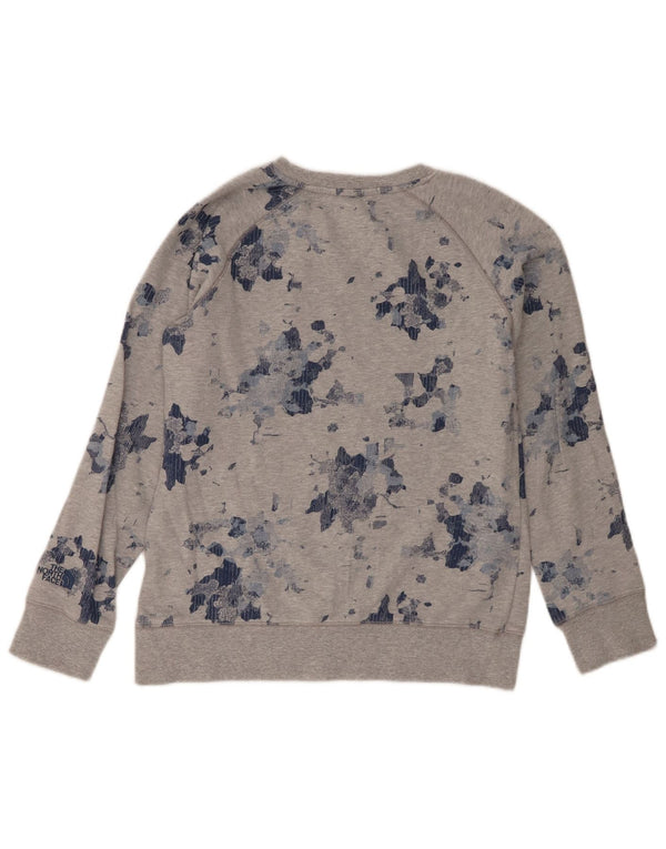 The North Face Sweat-shirt pour femme UK 14 Gris moyen Camouflage Coton