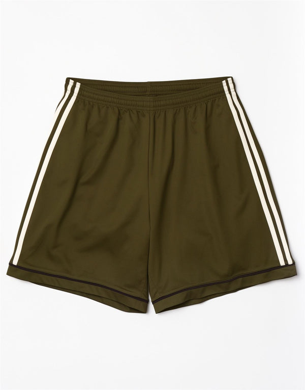Adidas Short de sport Climalite pour homme en polyester kaki Taille L