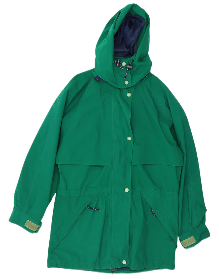 Eddie Bauer Veste de pluie à capuche pour homme UK 36 Petit Vert Polyester