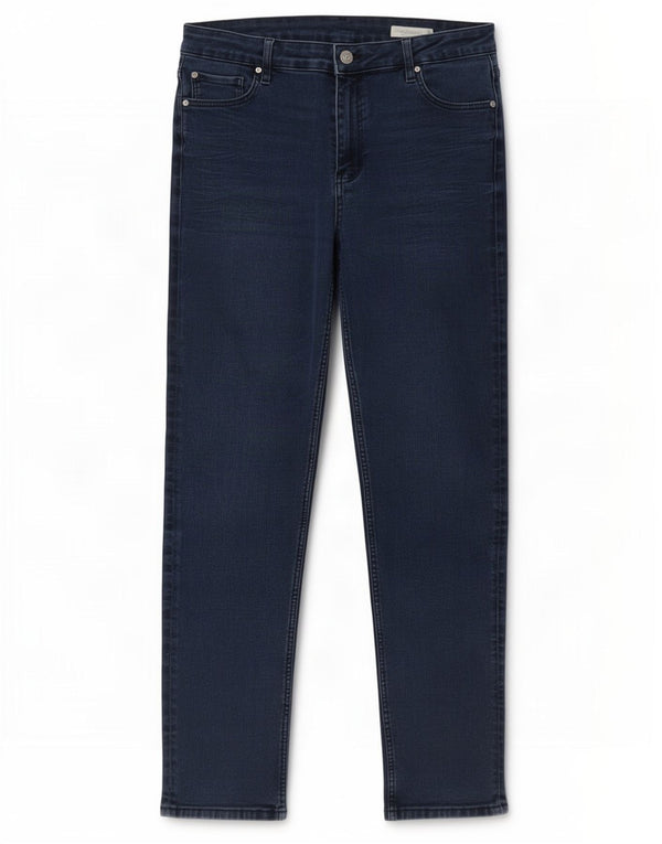 Marks & Spencer Jean droit pour femme UK 16 Large W32 L29 Bleu marine
