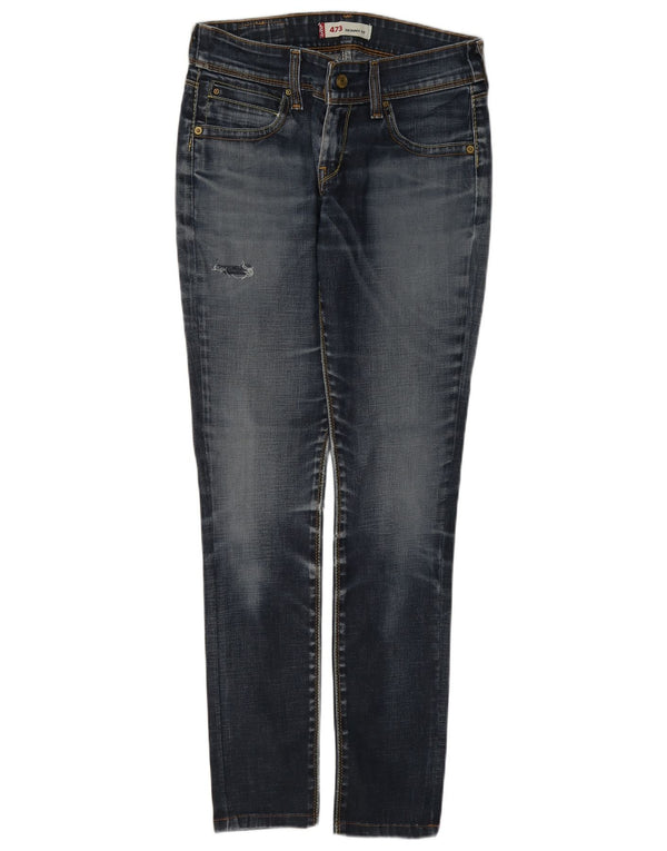 Levi's Jean Skinny Slim 473 Femme Bleu W29 L30 Coton