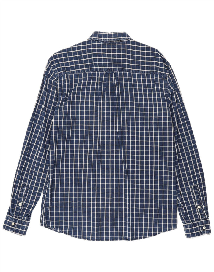 Wrangler Chemise Regular Fit Homme Bleu Marine Moyen à Carreaux Coton