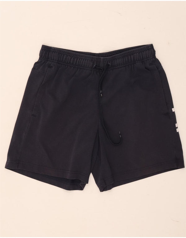 Adidas Short de sport graphique pour homme en coton bleu marine moyen