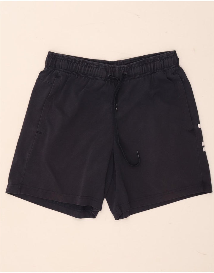 Adidas Short de sport graphique pour homme en coton bleu marine moyen