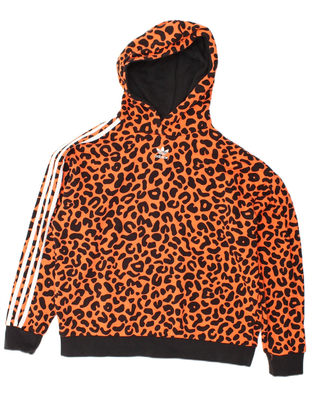 ADIDAS Rich Mnisi Sweat à capuche pour femme UK 10 Petit imprimé animal orange