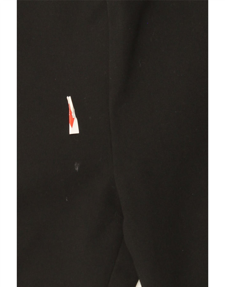 Zara Pantalon décontracté taille moyenne pour femme Medium W28 L28 Noir Polyester