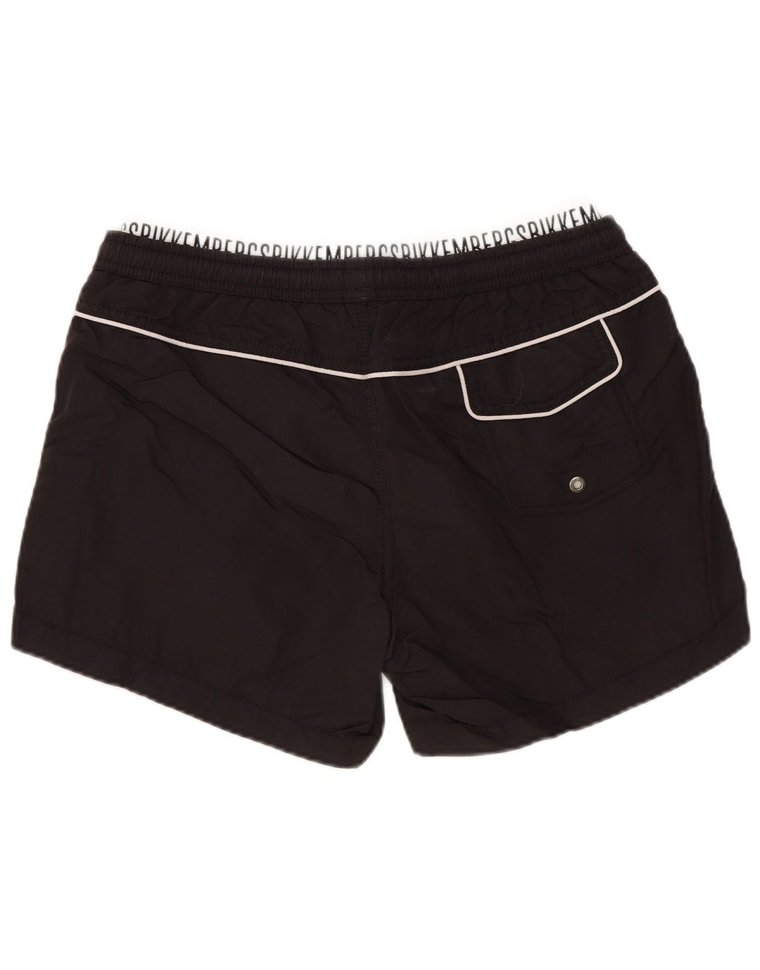 BIKKEMBERGS Short de Bain Homme Noir Moyen Polyamide