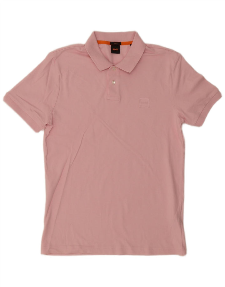 Hugo Boss Polo Slim Fit en coton rose moyen