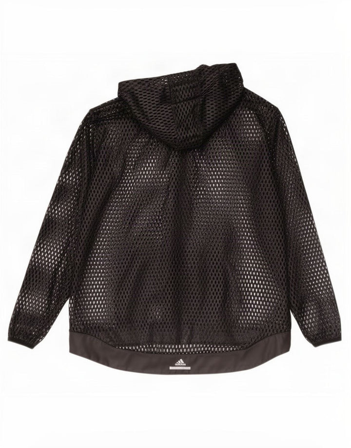 Adidas Veste de survêtement à capuche pour femme UK 10 Petit Noir
