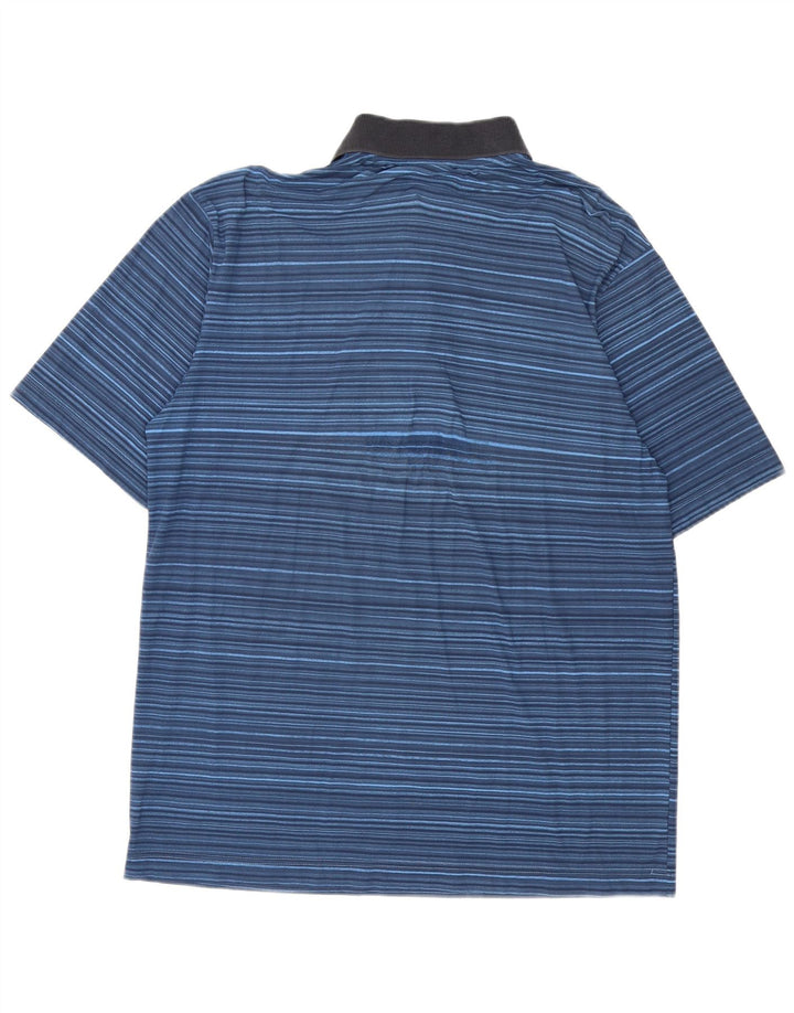 AUSTRALIAN L'ALPINA Polo Homme IT 50 Bleu Moyen Rayures Polyester