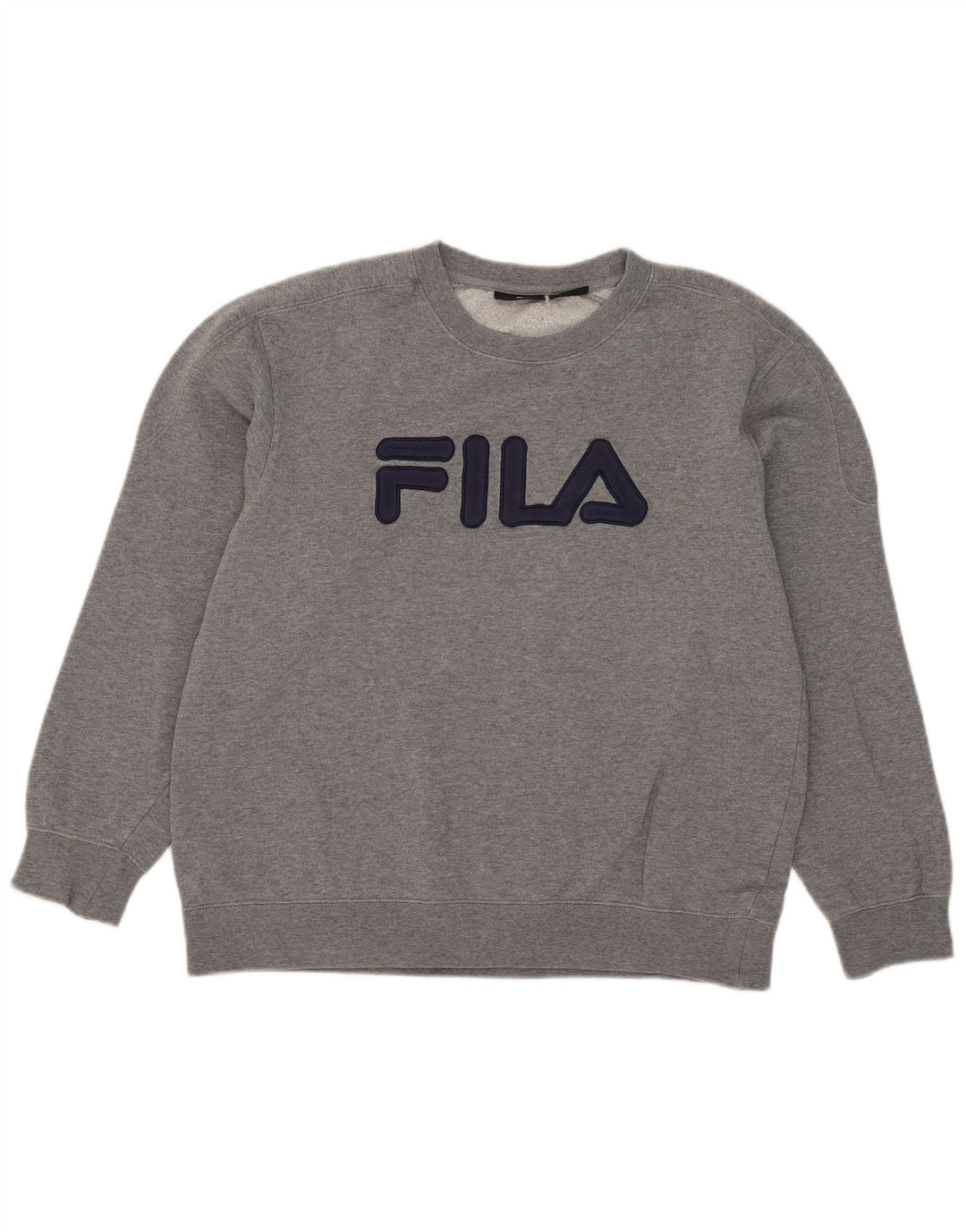 Fila Sweat-shirt graphique pour hommes, grand, gris, coton