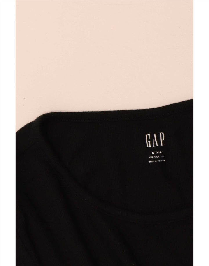 Gap Womens Tall T-Shirt Top UK 14 Moyen Noir
