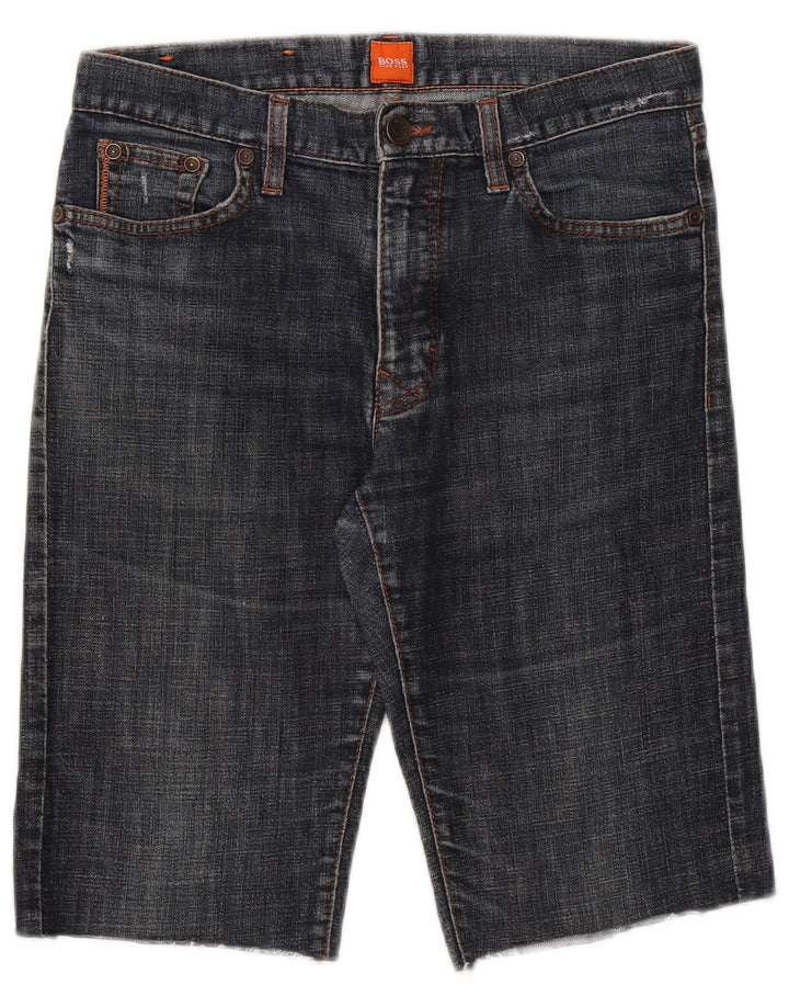 HUGO BOSS Short en jean W30 Bleu moyen