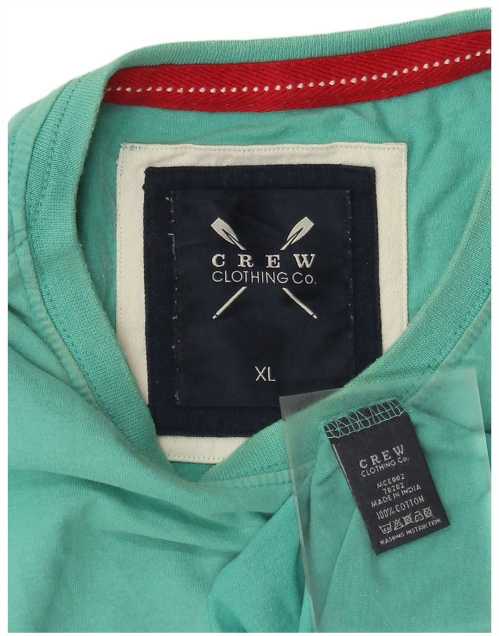 J. Crew T-Shirt Homme Top XL Coton Turquoise