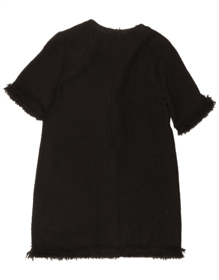 Zara Robe droite pour femme UK 12 Acrylique noir moyen